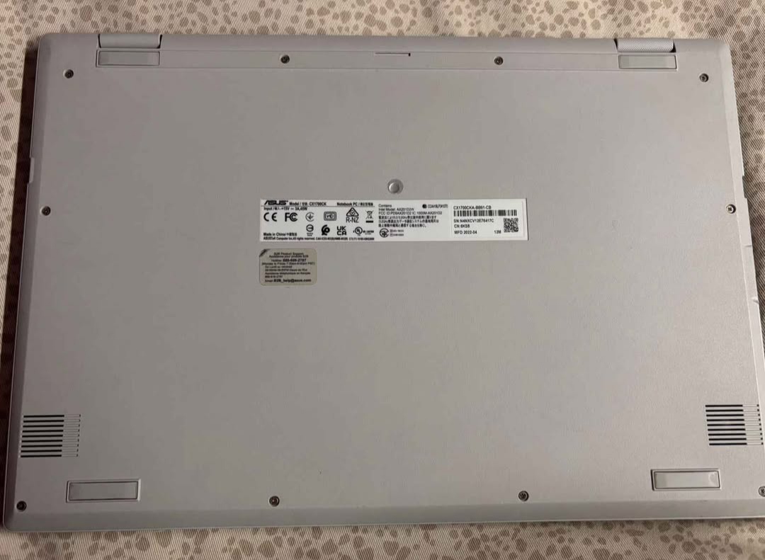 ASUS Chromebook Laptop CX1700CK | 8GB RAM | 128GB