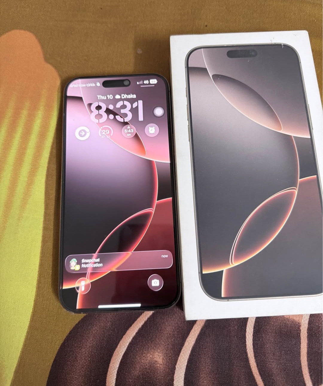 iPhone 16 pro max Desert titanium