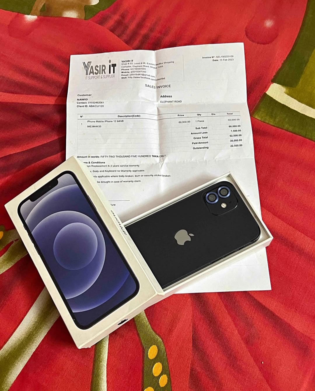 iPhone 12 with box