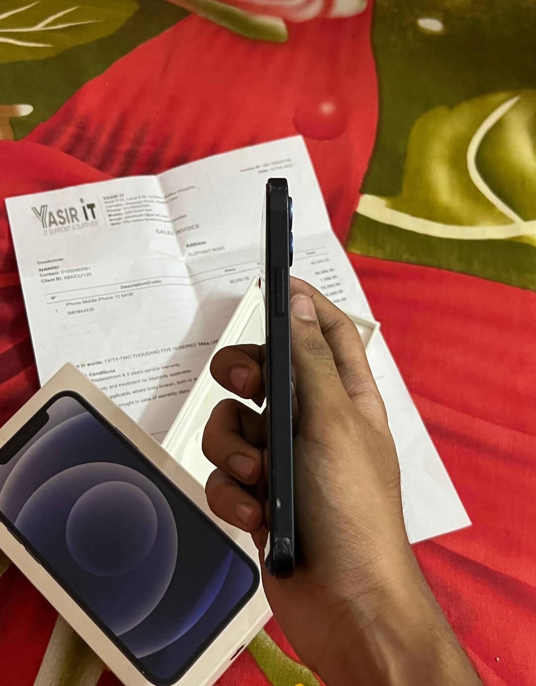 iPhone 12 with box