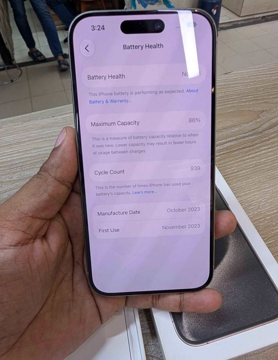 Iphone 15 pro physical sim (512gb)